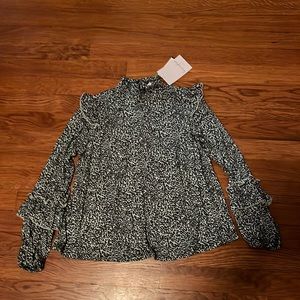 Girls love fire mint leopard print shirt. New with tags